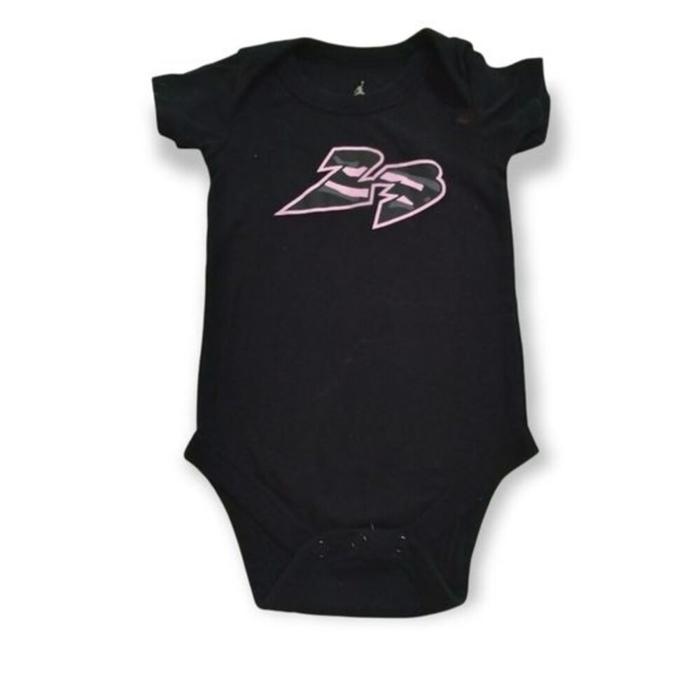 Michael Jordan 0-6 months Black Bodysuit One Piece for Baby 23 - Picture 2 of 4